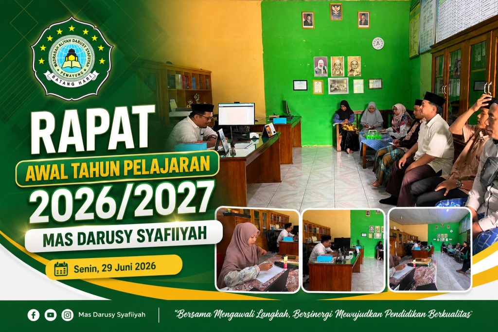Bangun Sinergi dan Prestasi, MAS Darusy Syafiiyah Gelar Rapat Strategis Awal Tahun Pelajaran 2026/2027