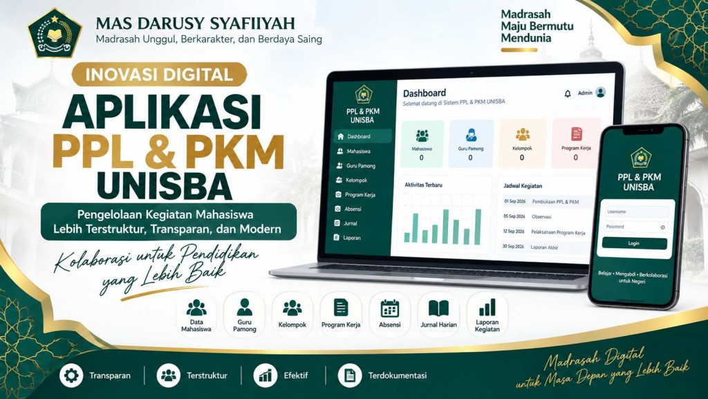 MAS Darusy Syafiiyah Kembangkan Aplikasi Digital PPL dan PKM UNISBA untuk Mewujudkan Pengelolaan yang Transparan